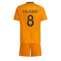 Maglie da calcio Real Madrid Federico Valverde #8 Seconda Maglia Bambino 2024-25 Manica Corta (+ Pantaloni corti)